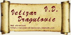 Velizar Dragulović vizit kartica